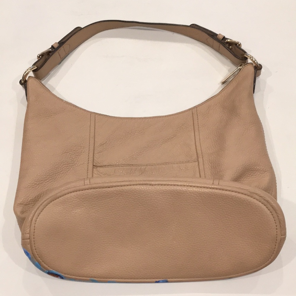 Michael Kors | Tan Leather Nolita Bag & Hand Painted Blue Peacock - Picture 8 of 14